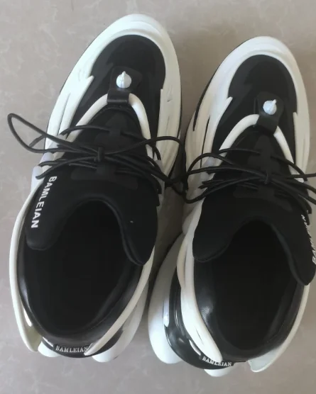 Men's and Women's Wearable Trail Running Shoes Breathable Shock Absorption Outdoor Hiking Shoes Double Platform Sneakers