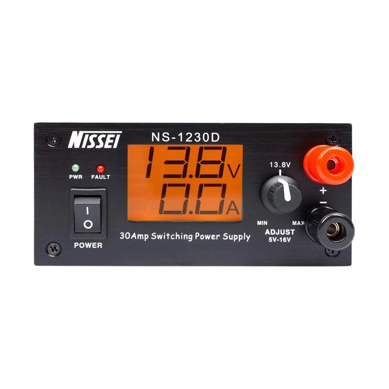 Original Nissei NS-1230D Radio Communication Switching Power Supply 13.8V 25A 5-16V Adjustable AC 110V/230V