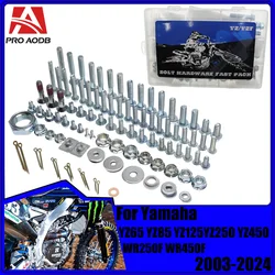 Motocross Hardware Bolt Full Plastics Fastener Kit For Yamaha YZ250 YZ450 YZ65 YZ85 YZ125 WR250F WR450F X FX 2003-2024 Dirt Bike