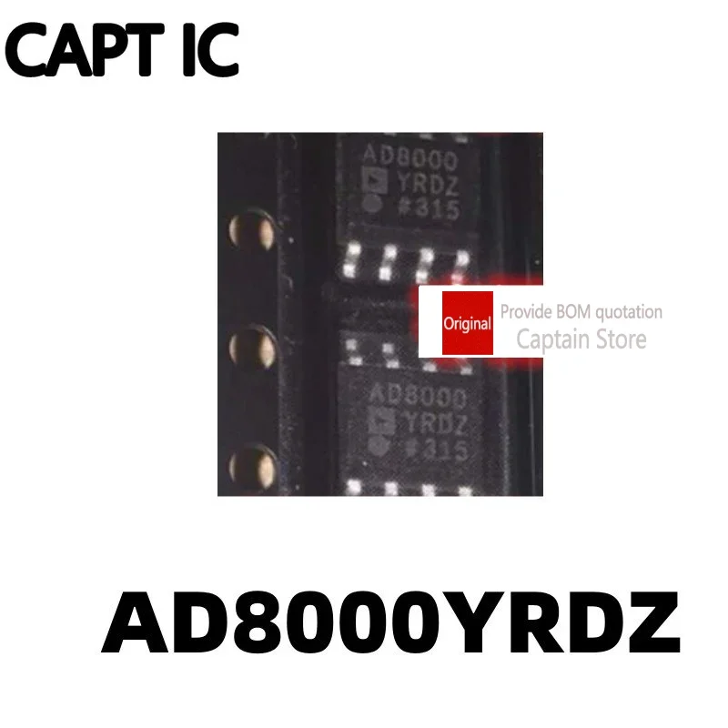 5PCS AD8000YRD AD8000YRDZ SOP-8 AD8000 ultra high speed operational amplifier chip