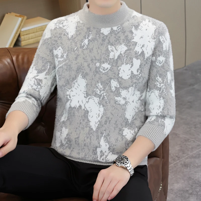 2026 Autumn/Winter New Men's Fashion Casual Knitted Sweater