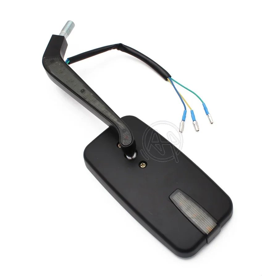 10 مللي متر دراجة نارية Led بدوره إشارة تشغيل ضوء الجانب مرآة الرؤية الخلفية لهوندا كاواساكي سوزوكي شارع عارية كروزر مخصص M10