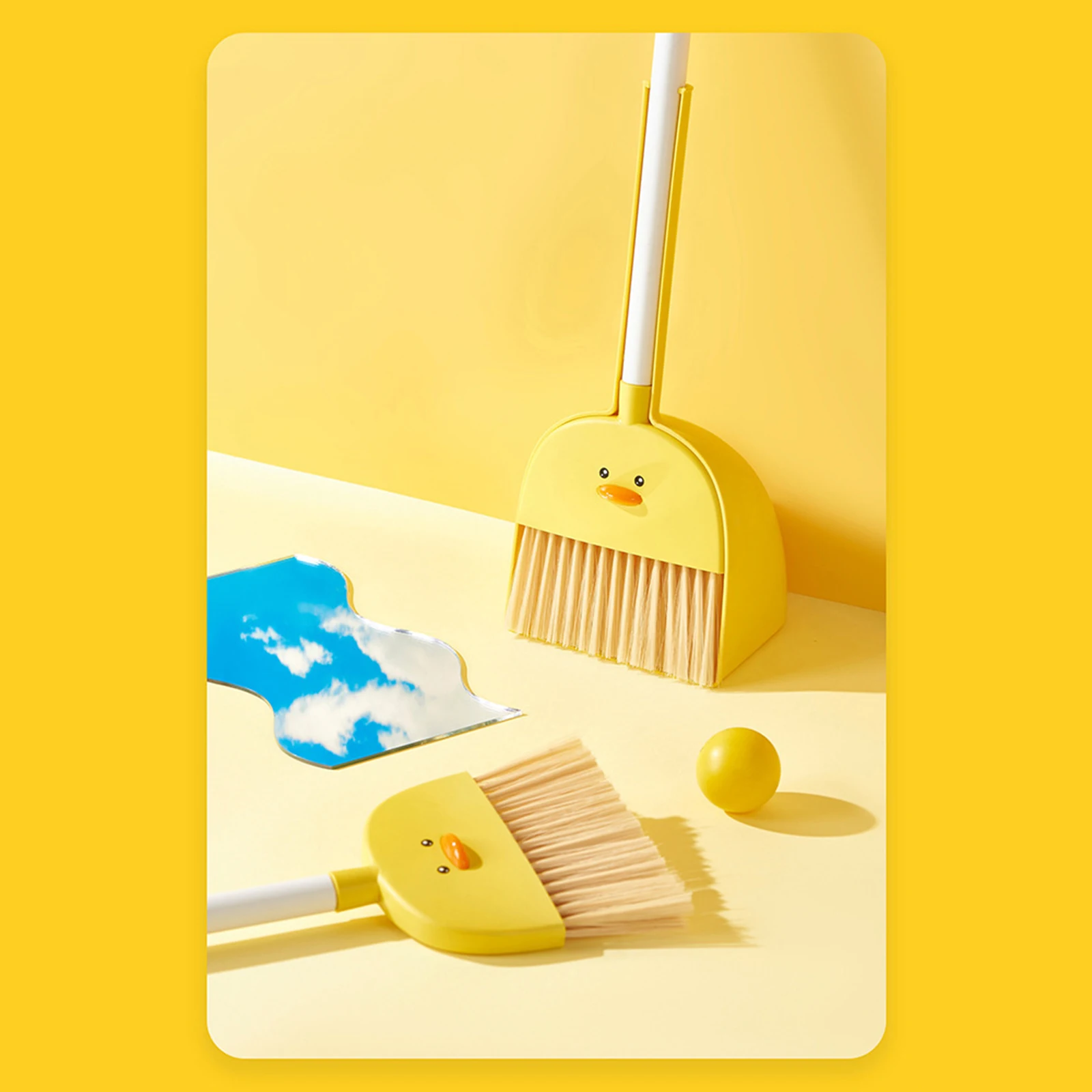 Housekeeping Play Set Cleaning Toys Gift Cleaning Sweeping Play Set Mini Broom with Dustpan for Age 3-6 Girls Birthday Gifts