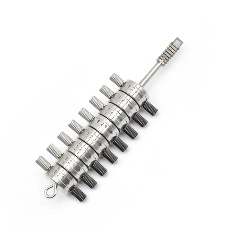 Hot Sale Professional Lock Pick Set HUK Jaguar Lock Plug Reader 8 Disks Lock Cylinder Quick Opening Tool for J-aguar