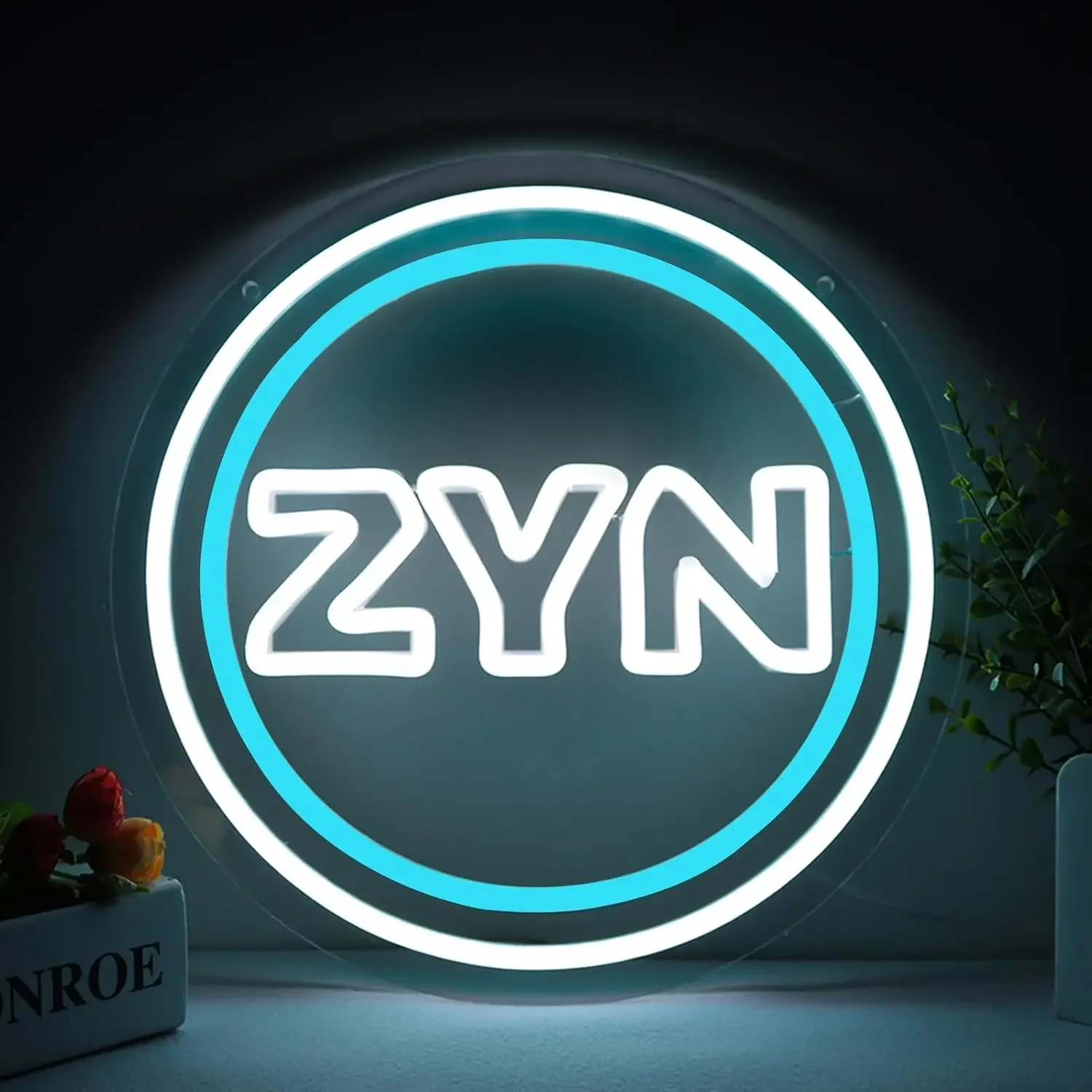 

Neon Wall Sign Dimmable Z.Y.N Neon Lights for Bar Pub Bedroom Man Cave Restaurant Decor Aesthetics Draw Celebratory Gifts