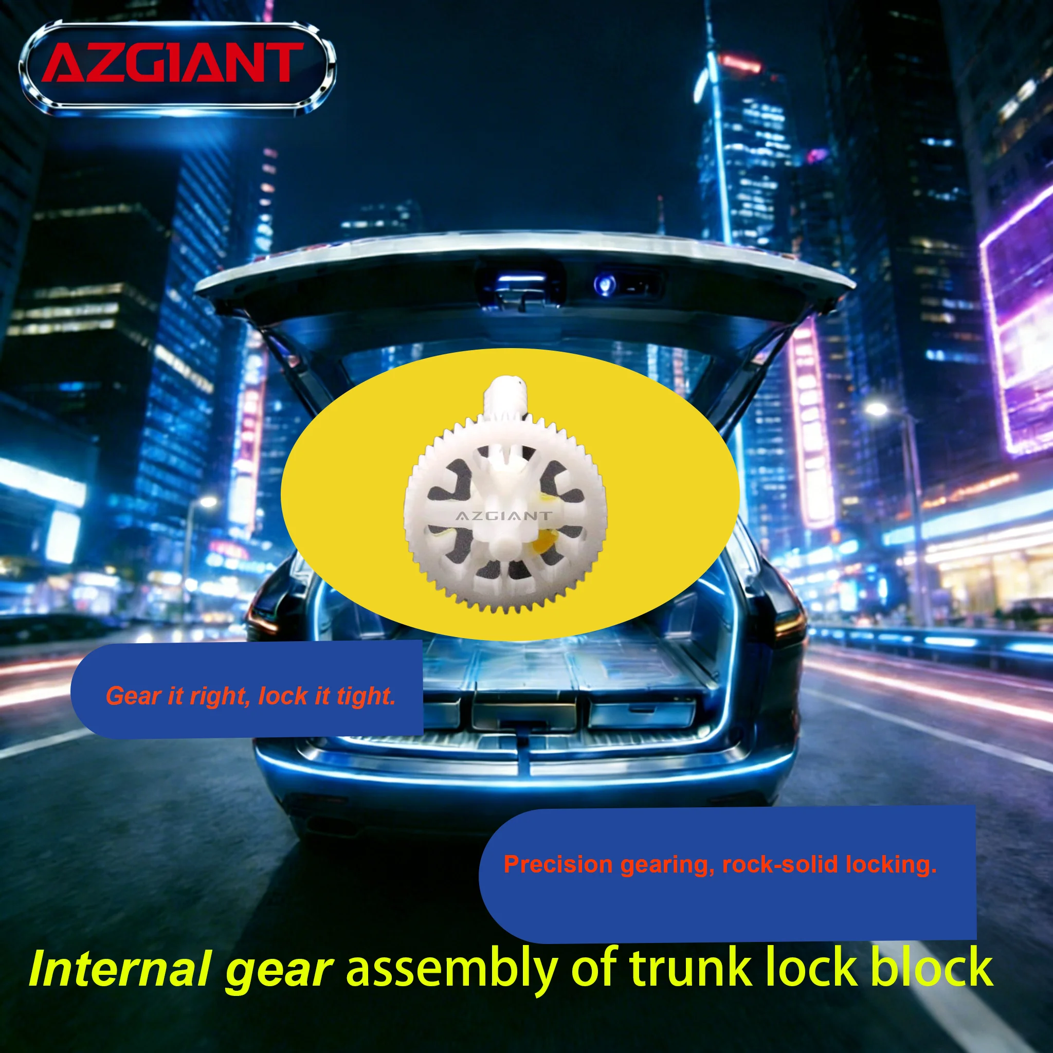Internal Gear Assembly of Trunk Lock Block – Precision Upgrade for Volvo V70 II 2000-2007 AZGIANT OEM Grade