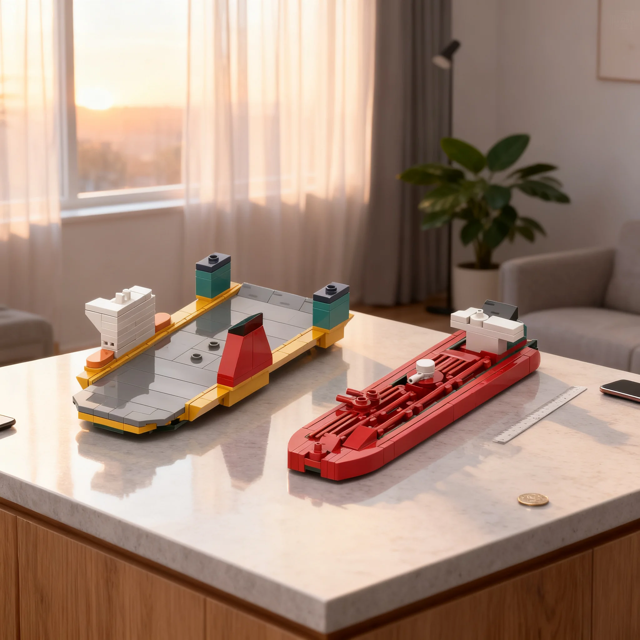 225pcs MOC Boat Micro Ships Bundle 1 Model Building Blocks Toy Architecture Christmas Gift Creative DIY Craft Collection Display