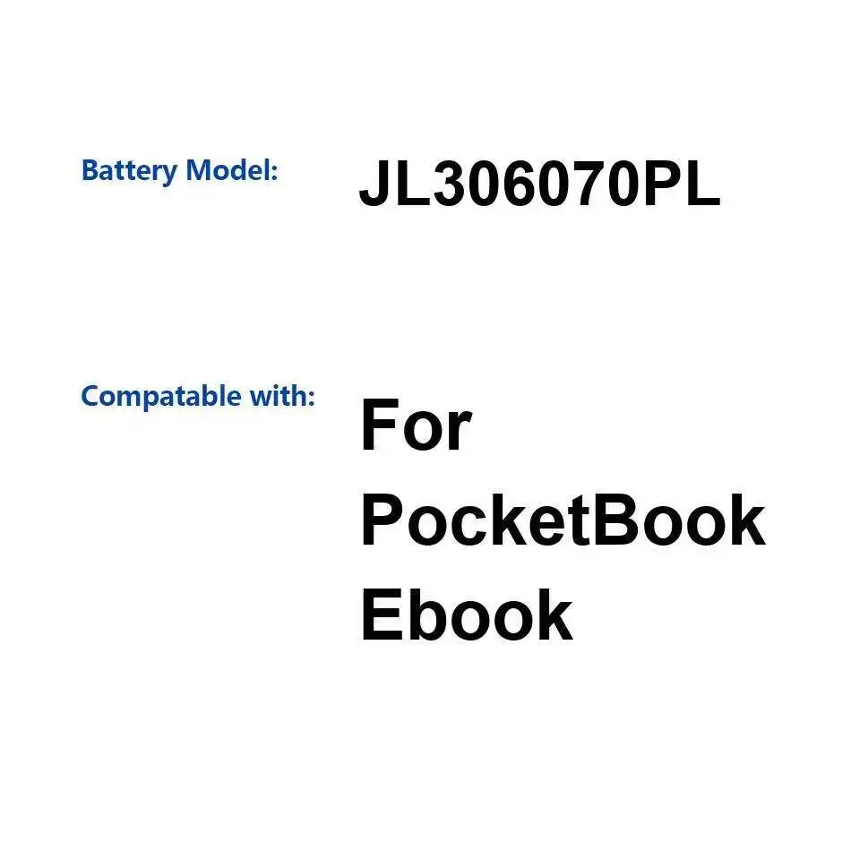 JL306070PL 800Mah pour livre de poche Ebook Performance longue durée E-batterie de lecteur de livre