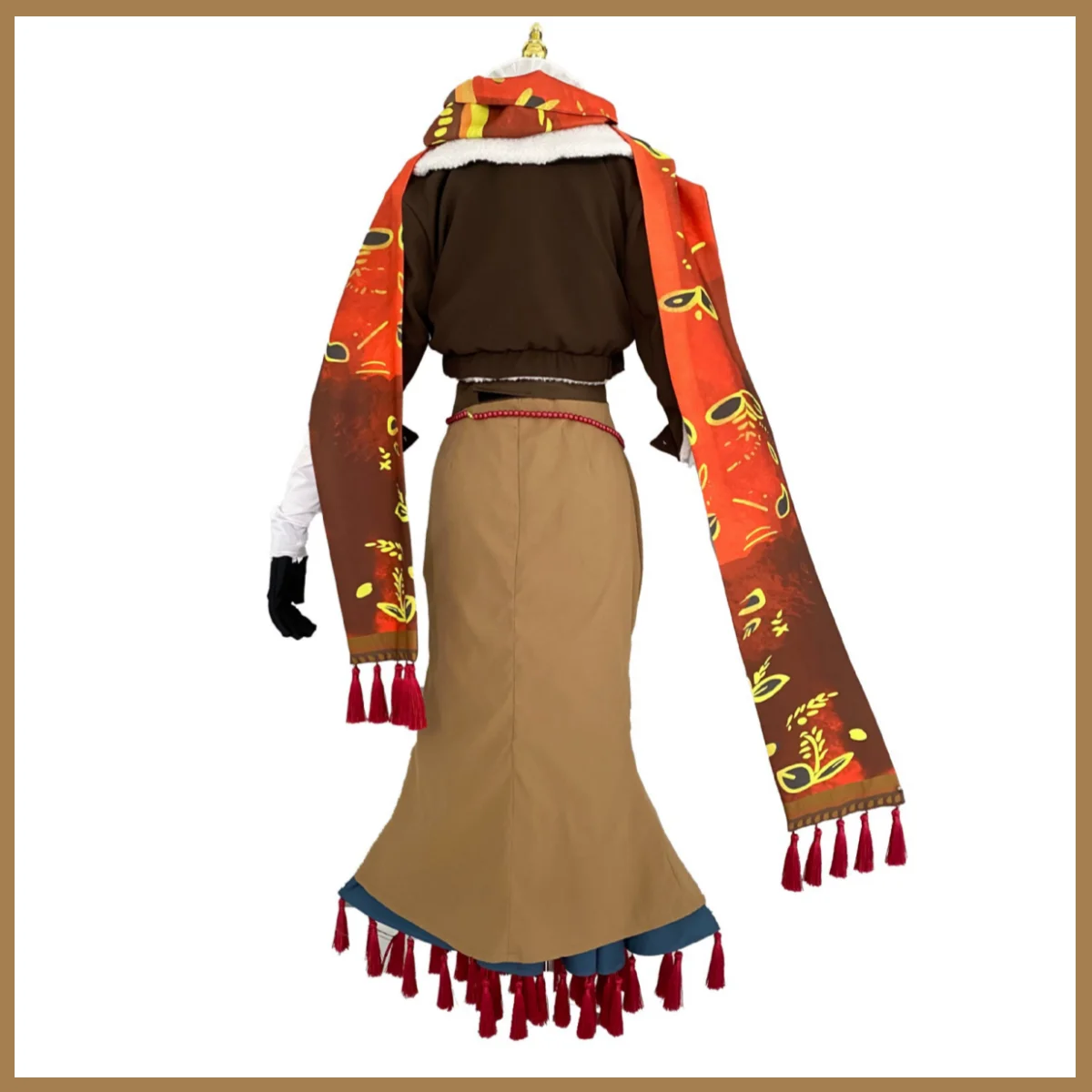 أنيمي لعبة عكس: 1999 فيلا تأثيري حلي ريترو براون معطف تنورة موحدة مجموعة كاملة شعر مستعار الكبار امرأة مثير الترفيه اليومي البدلة #5