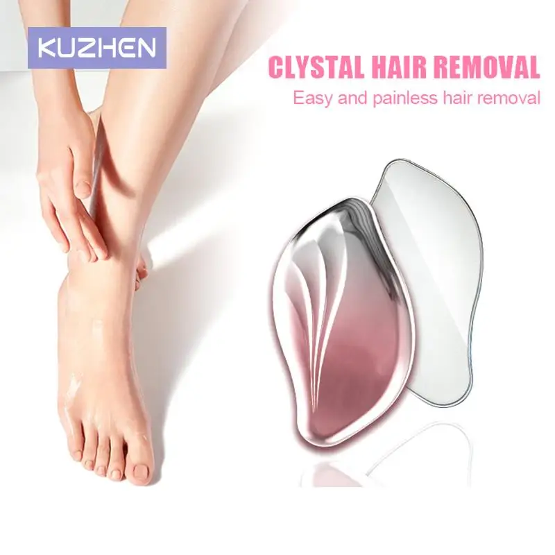 Crystal Hair Eraser Epilator Painless Hair Removal Magic Man Women Body Removes Hairs Silky Pain Without Pain For Lowers Hair