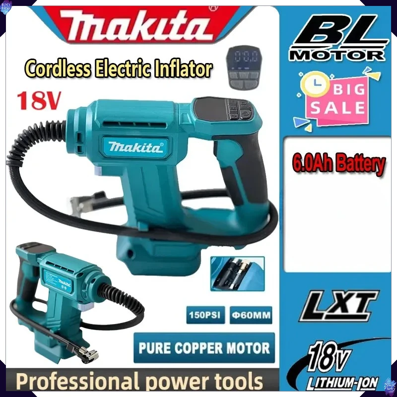 

Makita Cordless Air Compressor For 18V Bettery Air Pump Portable Car Tire InflatorWith Digital Display Inflatable Pump Tool