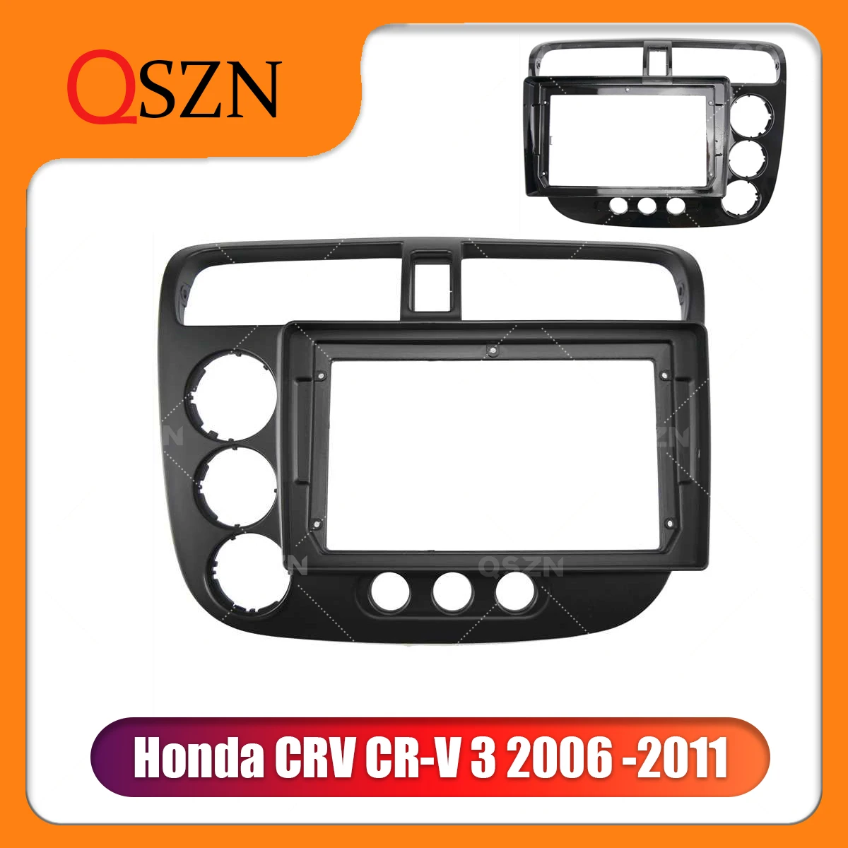 

QSZN 9 inch Car Radio Frame Fascia For Honda CIVIC 2000 - 2006 RHD LHD Trim Panel Mount Kit Installation 2 Din Stereo