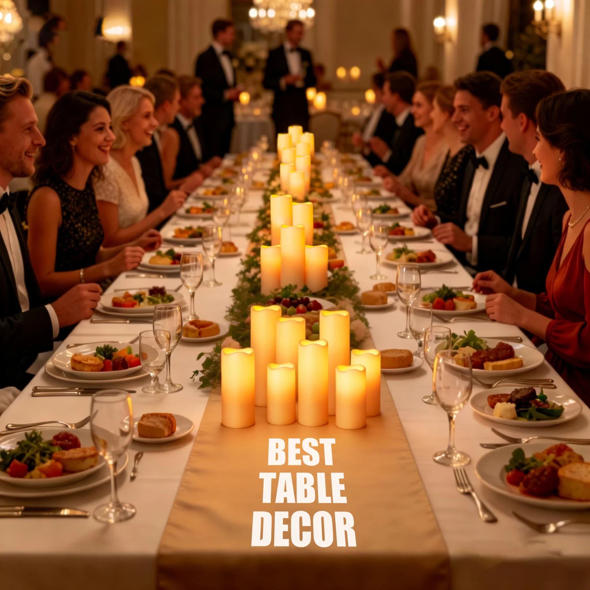 12-180PCS LED Flameless Candles Battery Operated for Wedding Event Candlelight Concert Artificial Candles