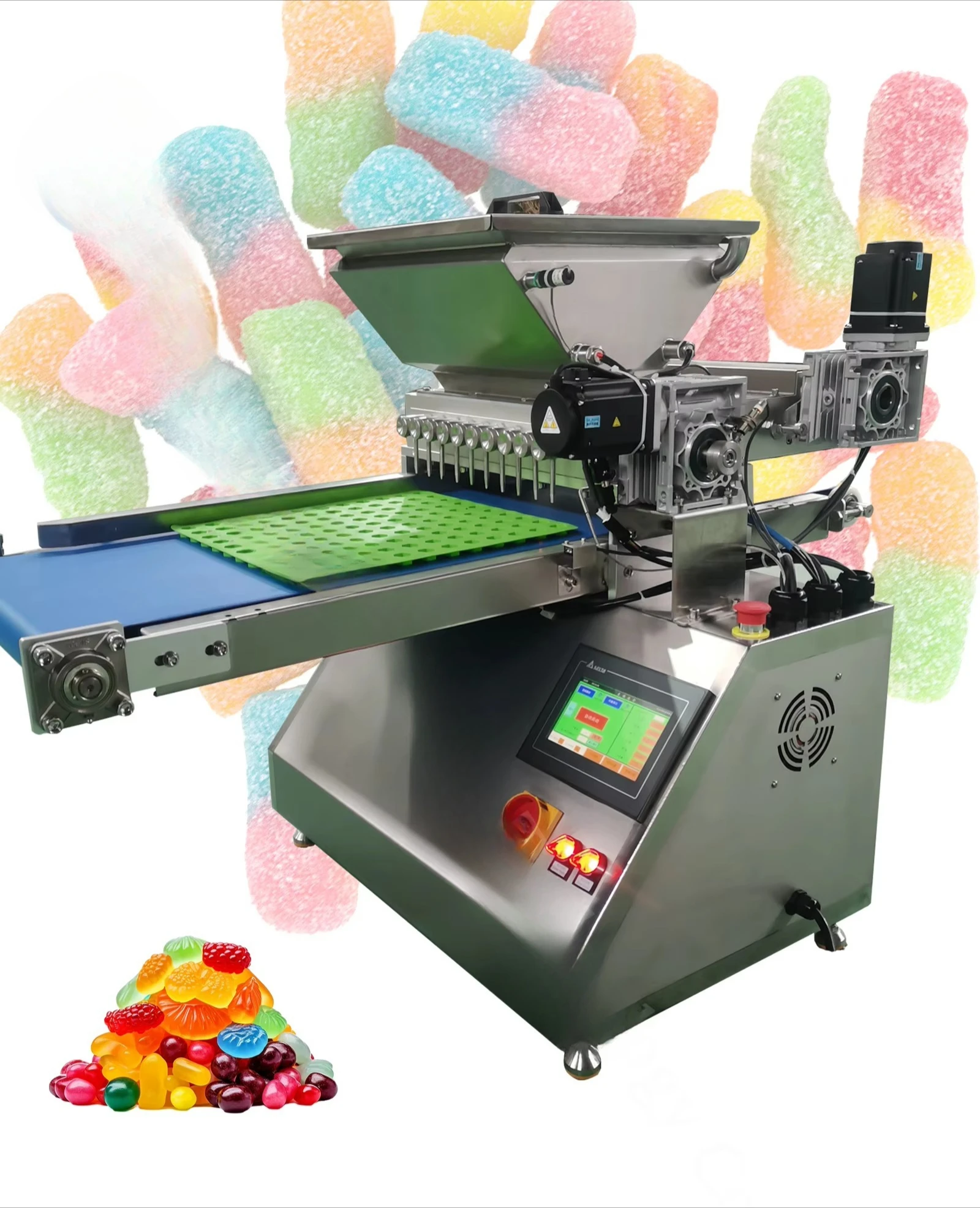 Mini Automatic Desktop Candy Deposition Maker Caramel Soft Bear Jelly Fudge Chocolate