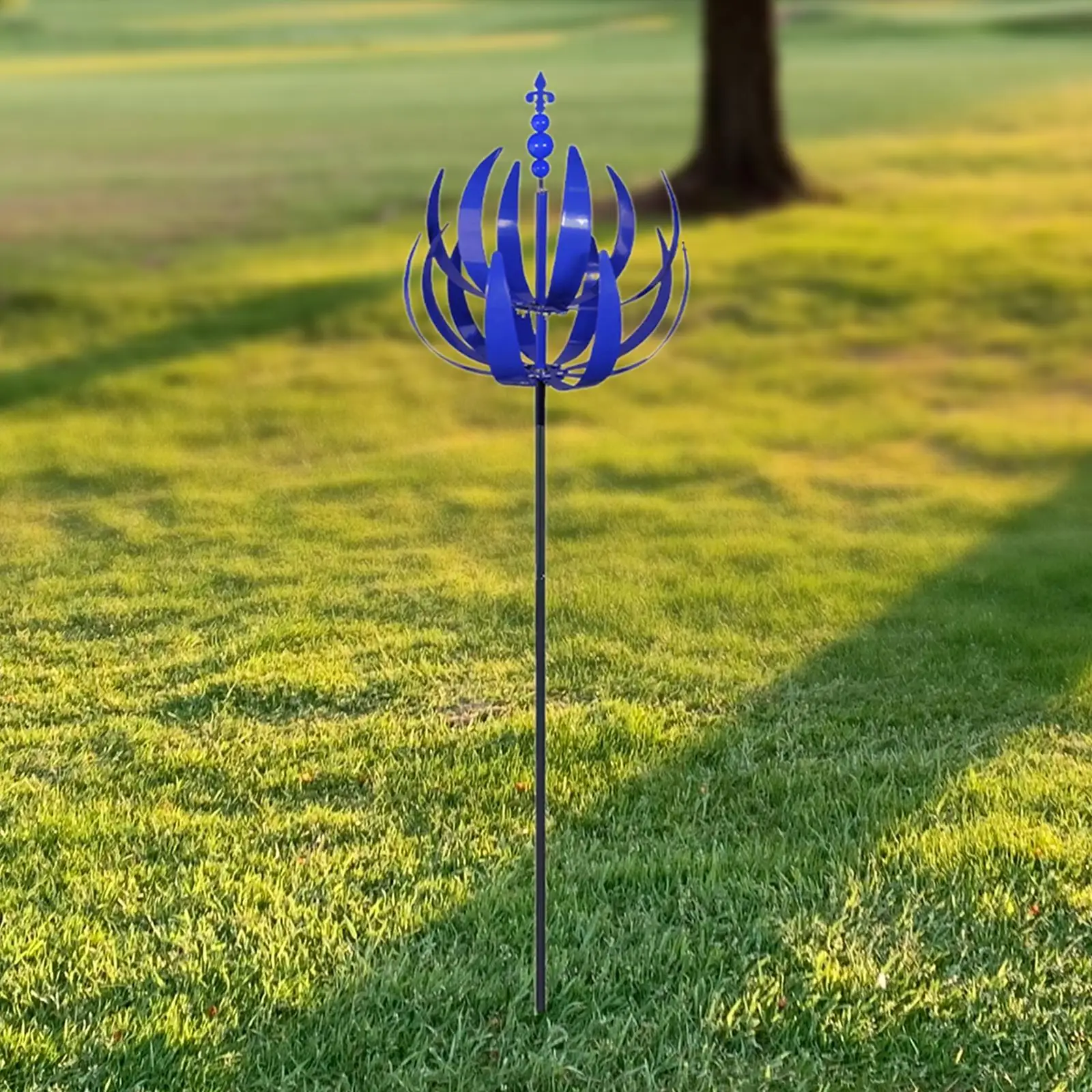 

Wind Spinner with Stake Metal Wind Sculpture for Yard Art Backyard Porch