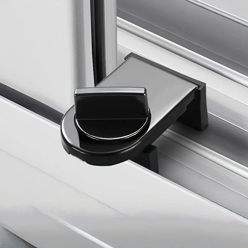No Drill Sliding Door Lock Child Safety Lock for Sliding Windows High Rise Anti Fall Limiter Anti Theft Security Latch