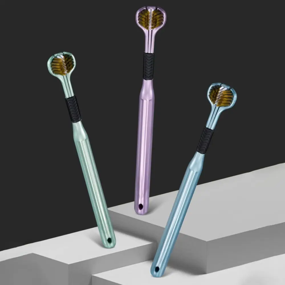 

6PCS Inter-Dental Soft-bristled Toothbrush Soft Bristle Deep Cleaning Three Sided Toothbrush Family Pack Gingival Sensitivity