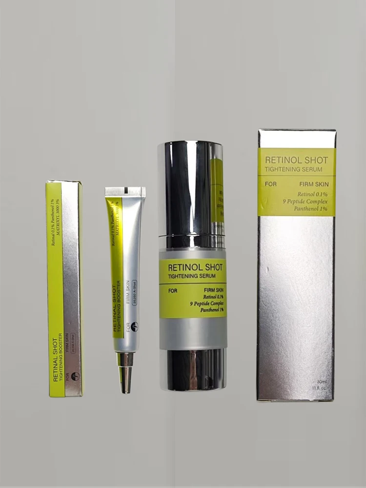 Koreanisches Vita A Retinol Firming Serum Augencreme-Set Tightening Booster Deeply Moisturizing Pore Shrink Dark Circles Repair Serum