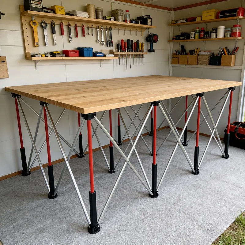 Aluminum Spider Leg Woodworking Workbench 73cm Multifunctional Telescopic Thickened Adjustable Foldable Support Bracket Portable