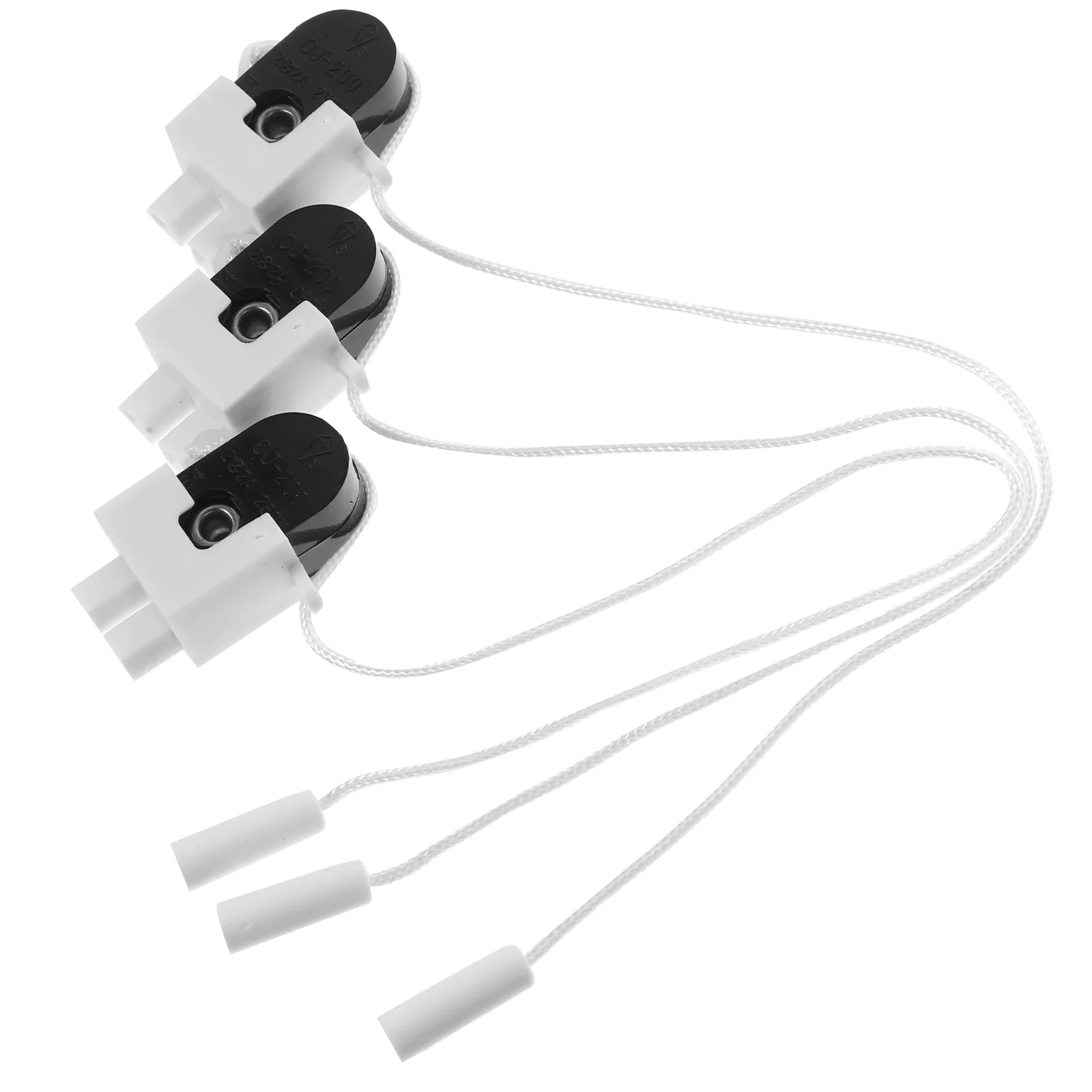 

3Pcs Pull Cord Light Switches Reliable Pc Metal Wall Mount for Bathroom Lighting Bedroom Lamp Pull Control Switches