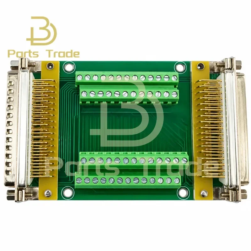 for DB50 Female Male Dual Connector Solid 50 Pin Port Terminal Block Adapter Converter PCB Board Breakout