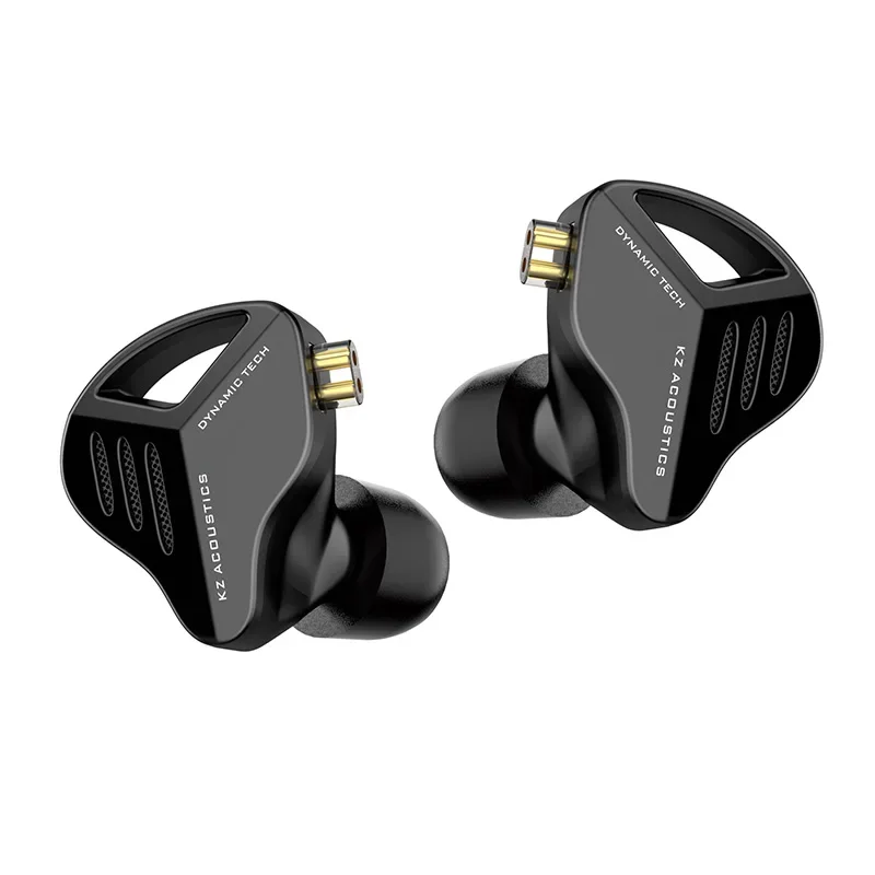 KZ ZVX Fones de ouvido dinâmicos HIFI Bass Fones de ouvido intra-auriculares esportivos com cancelamento de ruído