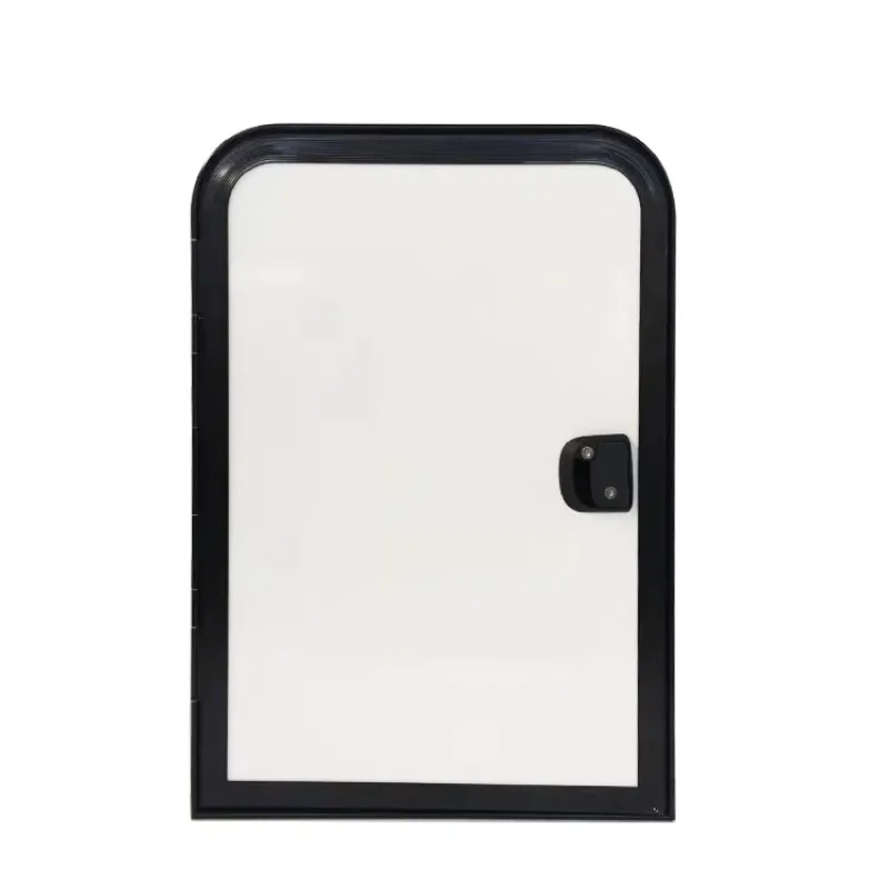 Aluminum Profile Teardrop Trailer Door 620x900mm Simple RV Caravan Motorhome Swing Door with Inner Frame Door