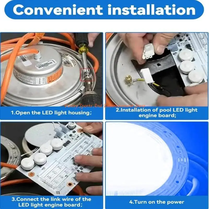 C4DE 619818Z تجمع LED لوحة دوائر كهربائية توفير الطاقة LED ضوء المحرك مجلس أطقم للون LED إضاءة حمام السباحة/المسبح بعد 2009