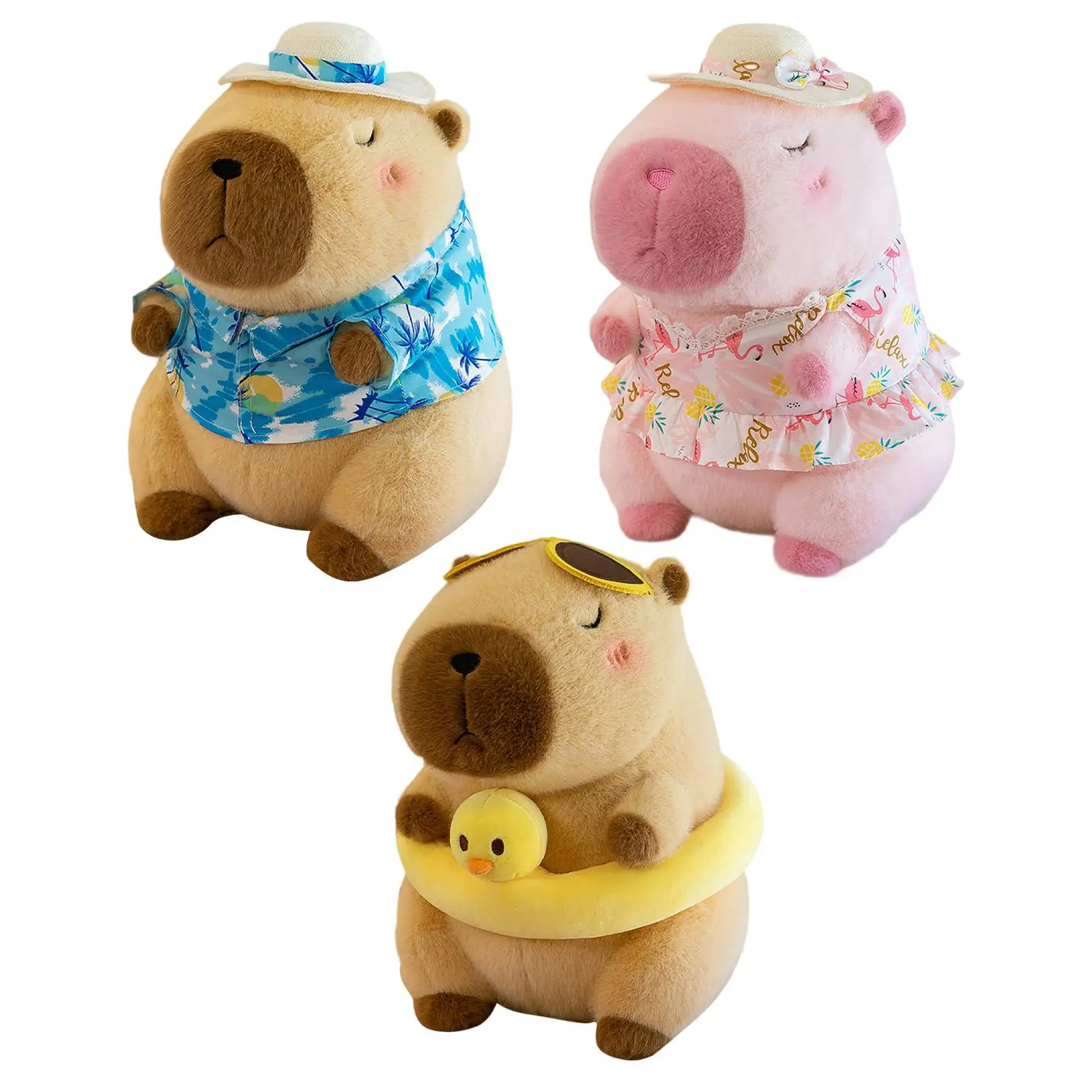 Capybara Stuffed Toy Capybara Plush Toy Kids Room Decor Soft Plush Capybara Doll for Teens