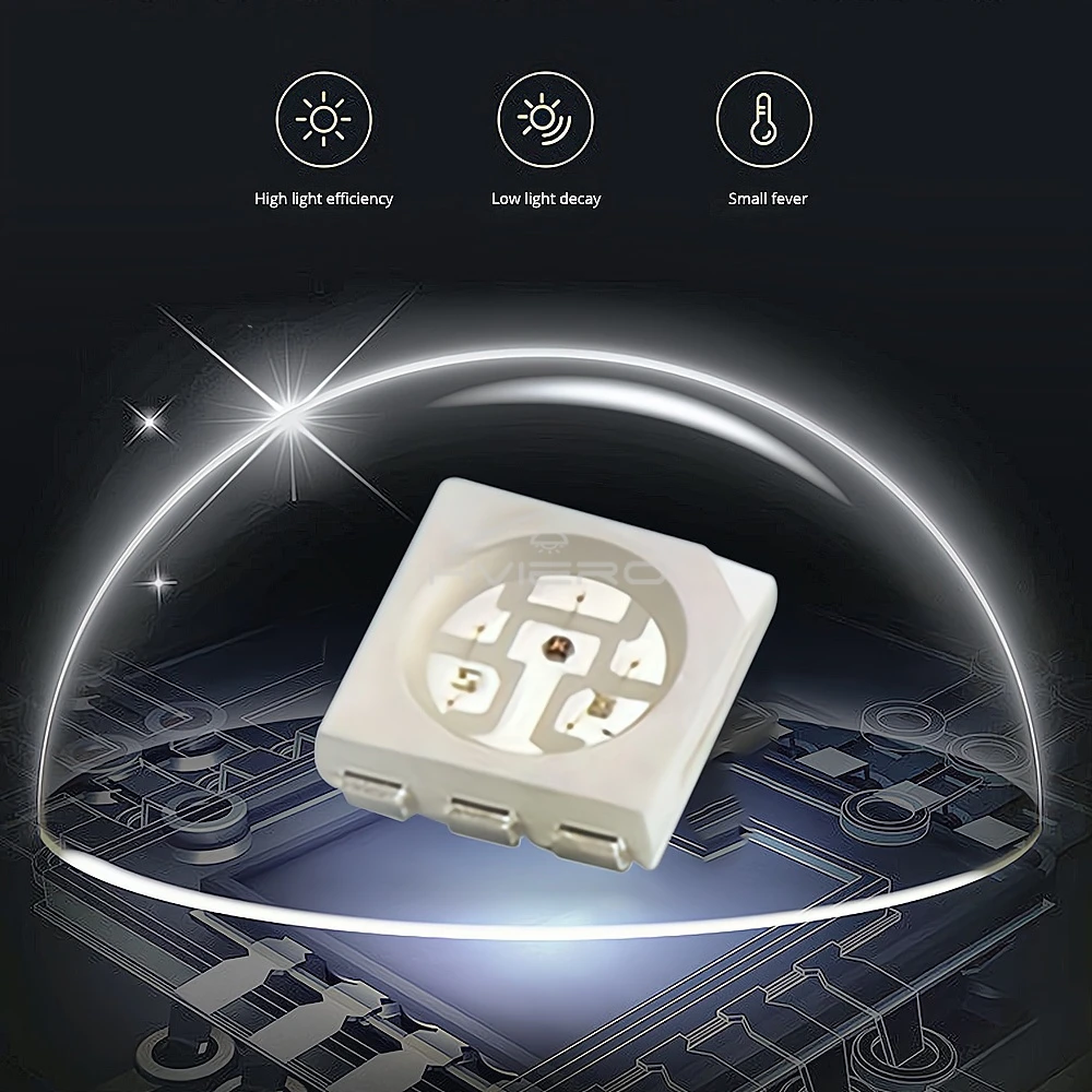 5050 RGB 칩 LED 발광 다이오드 램프, 따뜻한 흰색, 빨간색, 파란색, 노란색, SMD SMT 슈퍼 브라이트 조명 장식, 정원 공원 마당, 1000 개