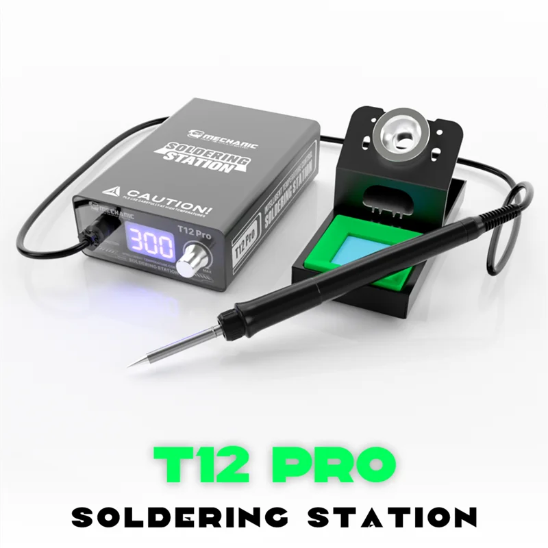 MECHANIC T12 Pro Soldering Station Intelligent Digital Display Fast Heating Anti-Static Thermostat Heating Repair Welding Tool