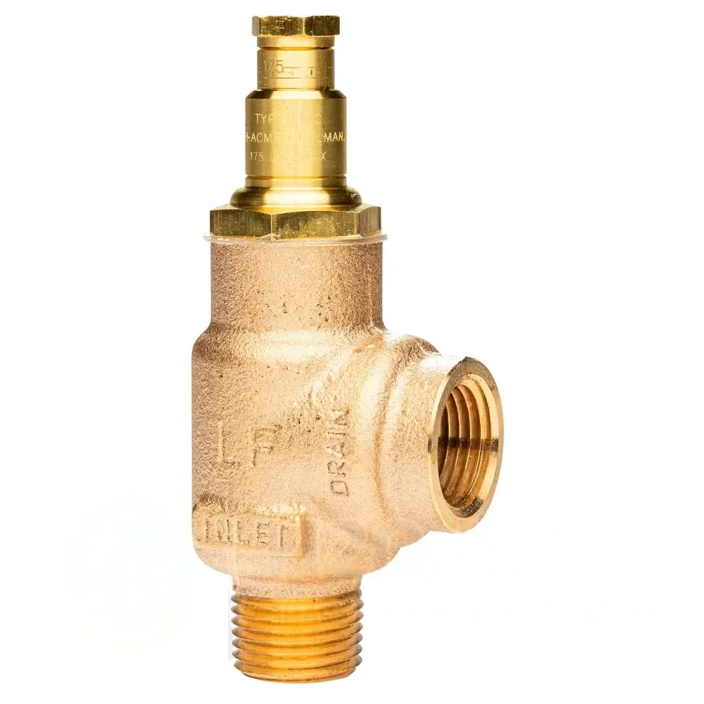 Válvula de alívio de peças sobressalentes para jato de água Latão 25- 175psi 1/2" Água MxF 400027-4 para cabeça de corte jato de água