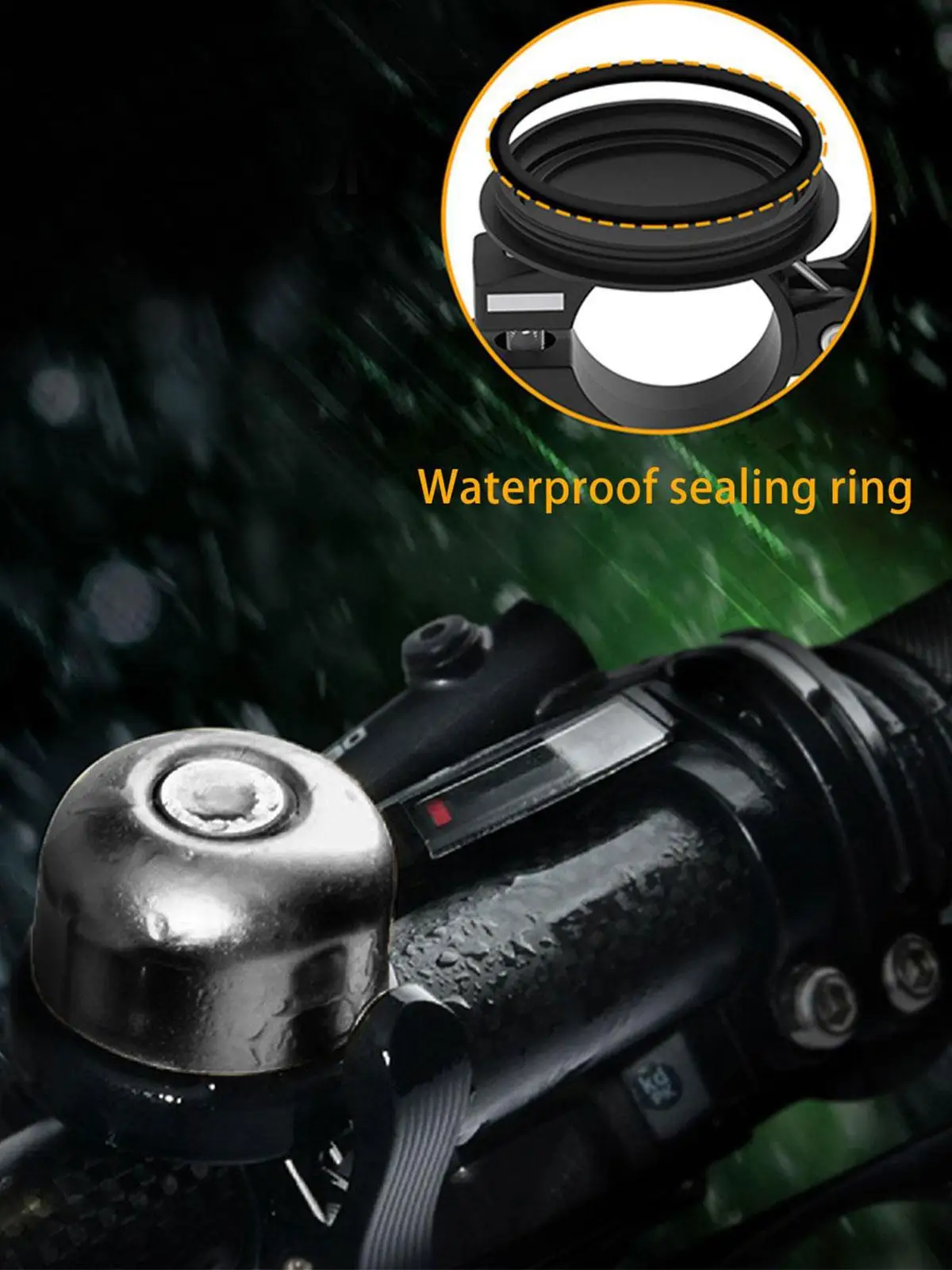 AliExpress Bicycle Anti-Theft Waterproof Bell - Hidden Airtag GPS Tracker Holder, Universal Bike Mount, Essential Bike Security Accessories