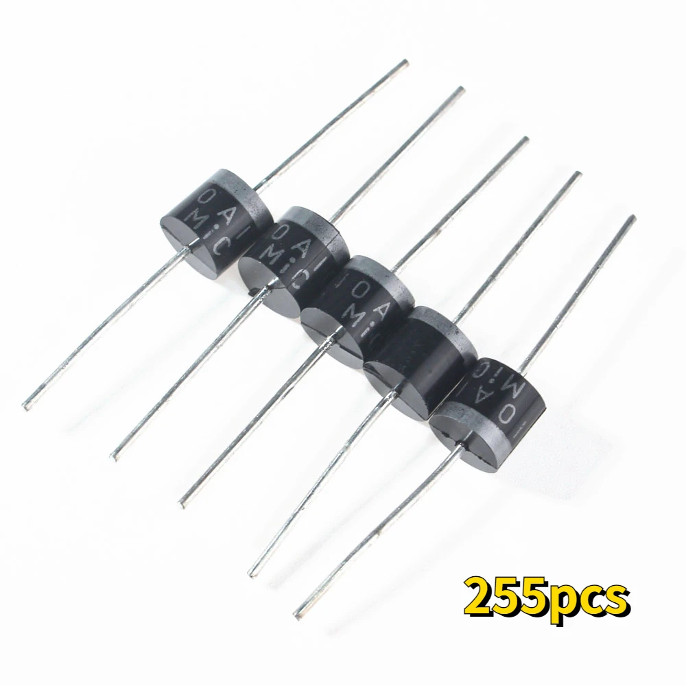 255pcs/lot Rectifier Diode Schottky Diodes Kit 1N4001 1N4004 1N4007 1N4148 1N5399 1N5408 1N5819 6A10 10A10 Fast Recovery Diode