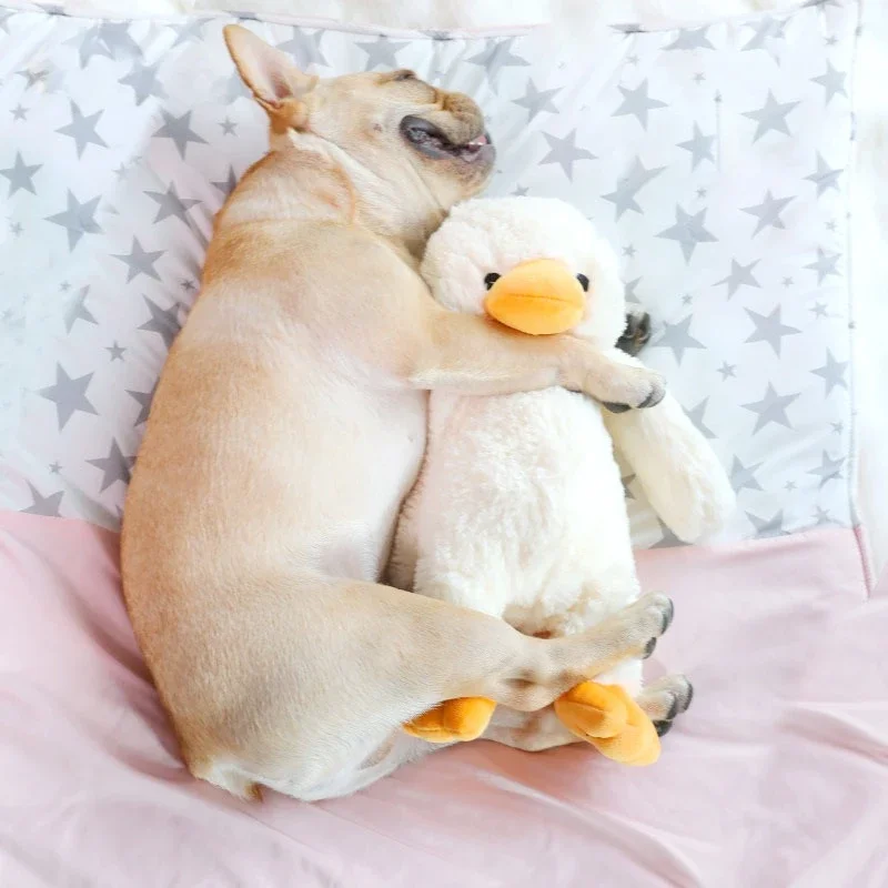 Dog Toys Funny Interactive Plush Duck Toy for Small Medium Large Dogs Teething Durable Chewing Squeaky Toy Pets Accessories