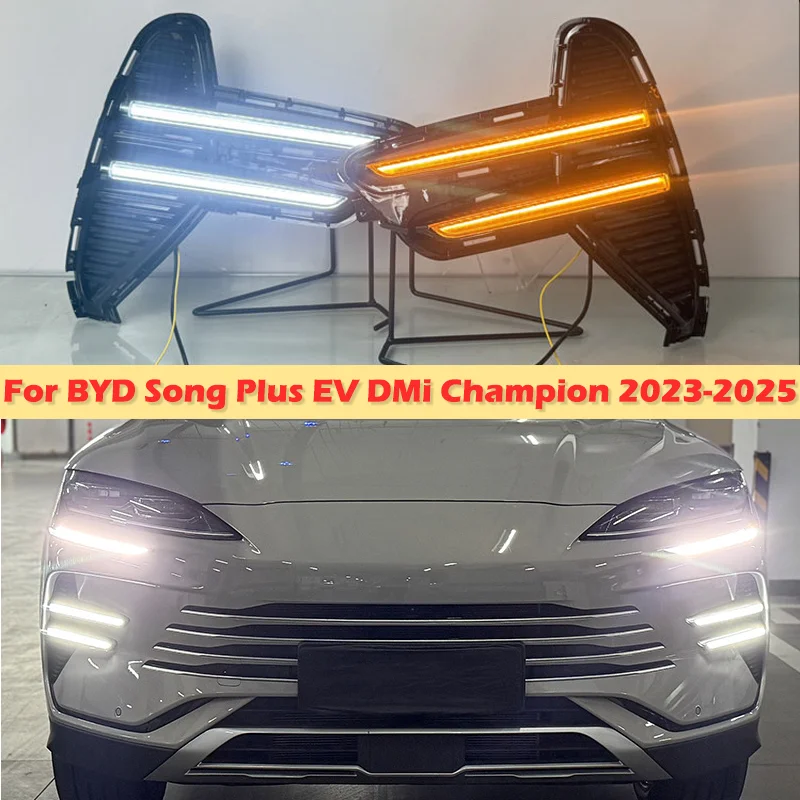 Image of DinCh LED-Nebelscheinwerfer DRL für BYD Song Plus EV DMi Champion 2023–2025 Seal U Frontstoßstange Nebelscheinwerfer Nebelscheinwerfer Tagfahrlicht