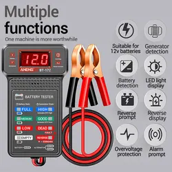 ANENG 12V Automotive Battery Tester LED Reverse Display Voltage Internal Resistance Detector Charging Cranking System Tester