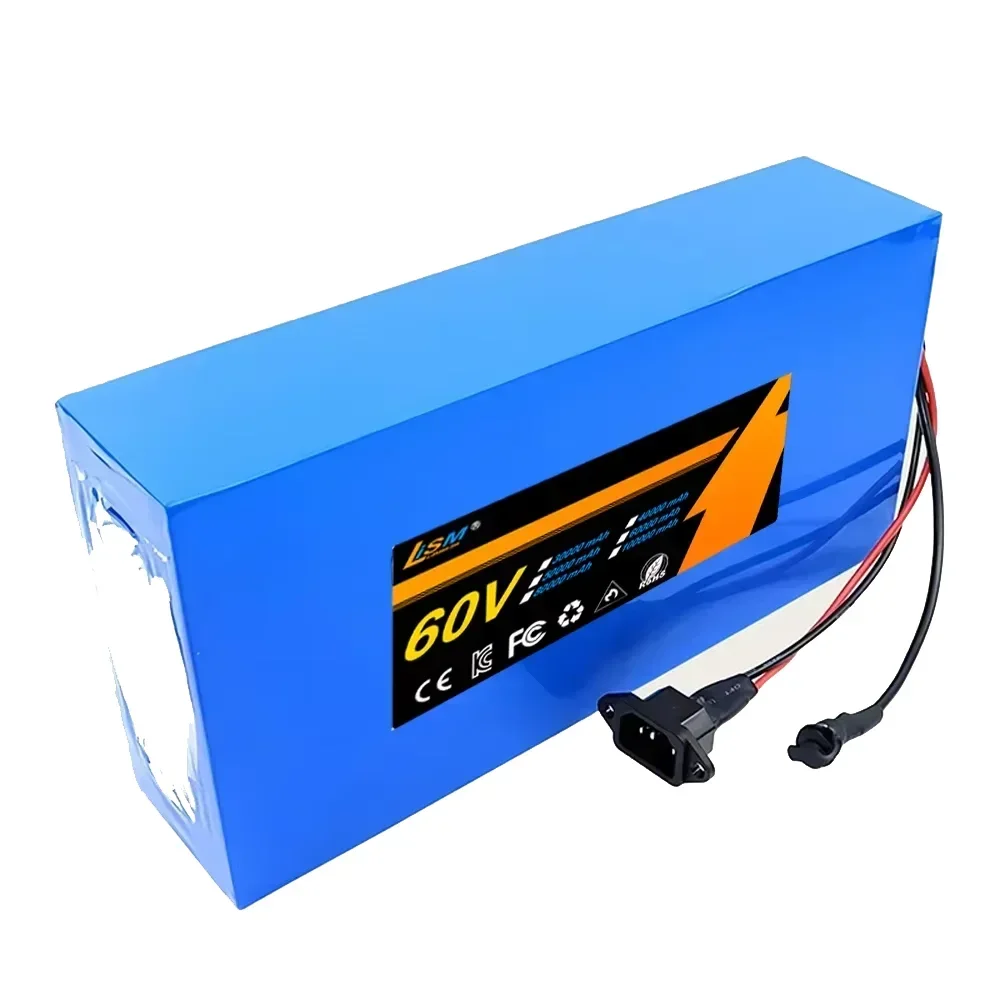 60V 70Ah 16S7P ebike battery 18650 2500W Lithium Battery Pack For 60V Electric bike Electric Scooter+67.2V charger