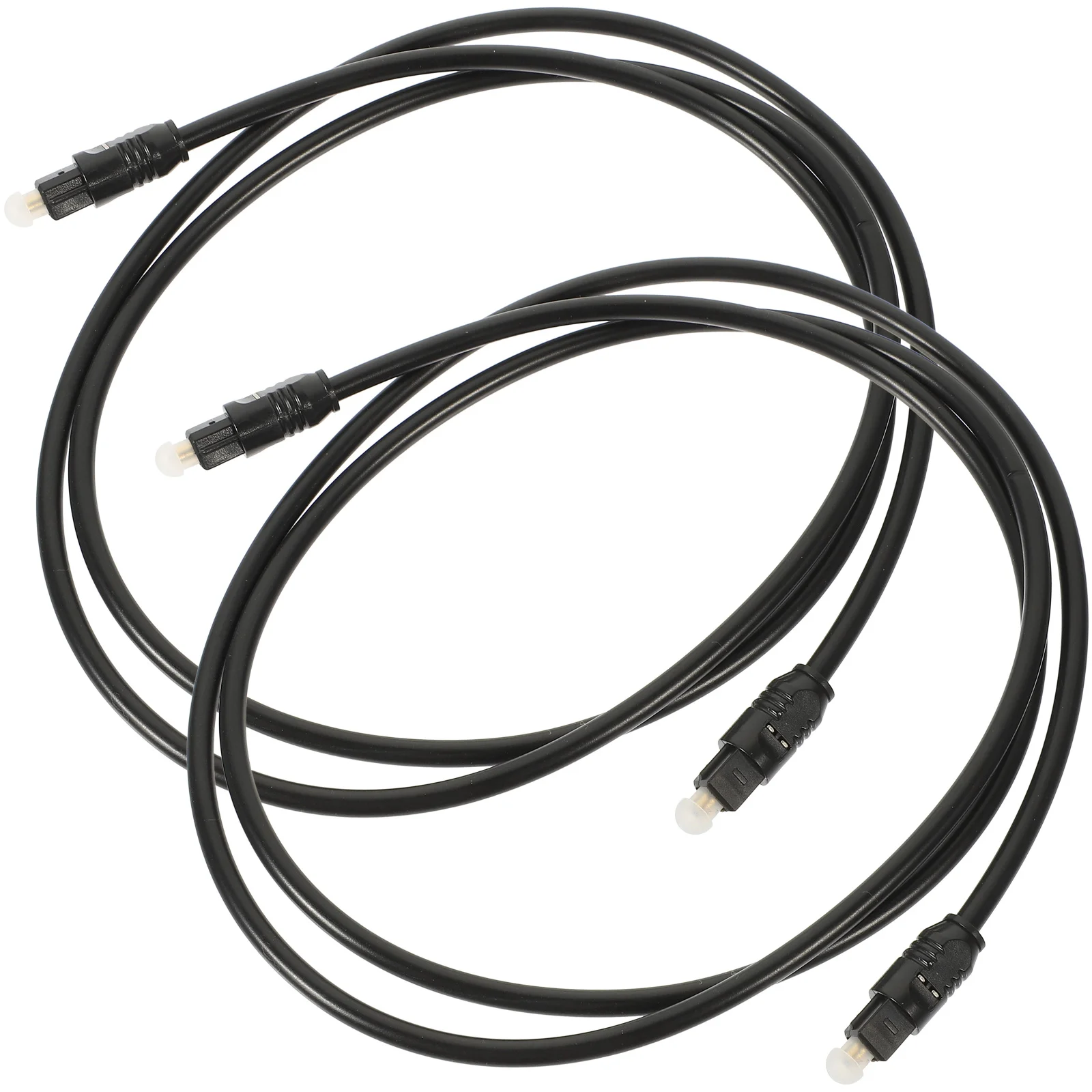 

2 Pcs Audio Optical Cable Digital for Sound Bar to 3 5mm Television Fiber PMMC Game Console