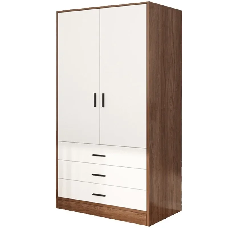 Wardrobe household bedroom small apartment simple wardrobe room wooden rental room e****mical