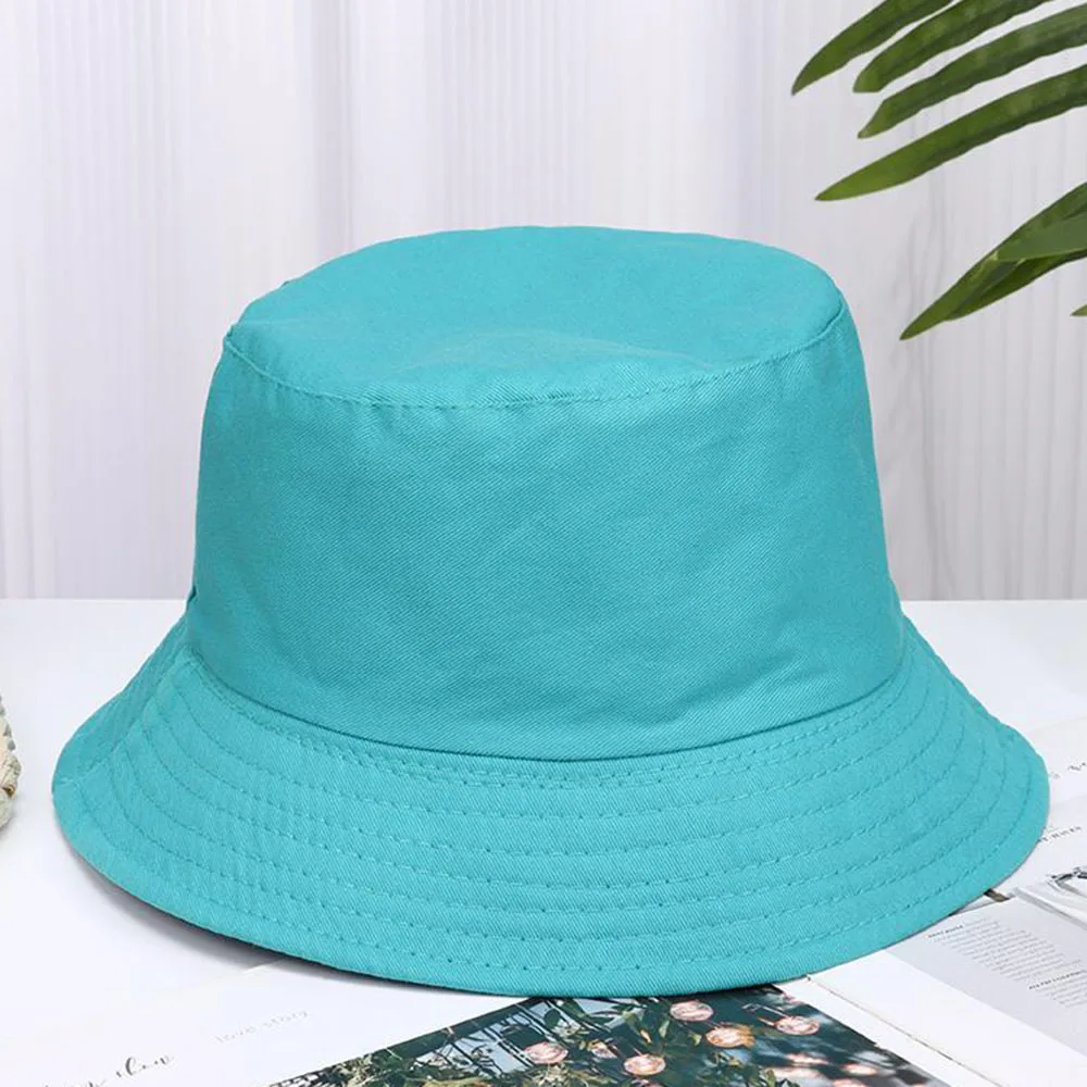 2024 new Soft Cotton Solid Color Sun Hats Foldable Bucket Hat Street Headwear Fisherman Outdoor Cap Men and Woman Caps