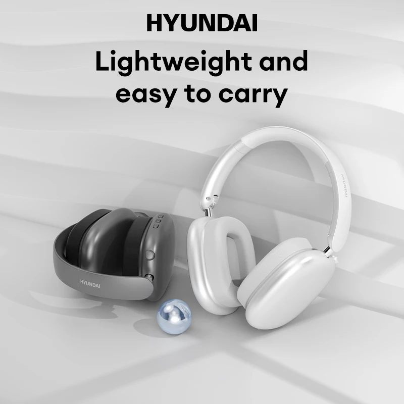 Choice HYUNDAI MusPods-Max Over Ear Headset ENC Noise Cancellation Headphones HiFi Sound 40mm Driver 36h Long Battery Life