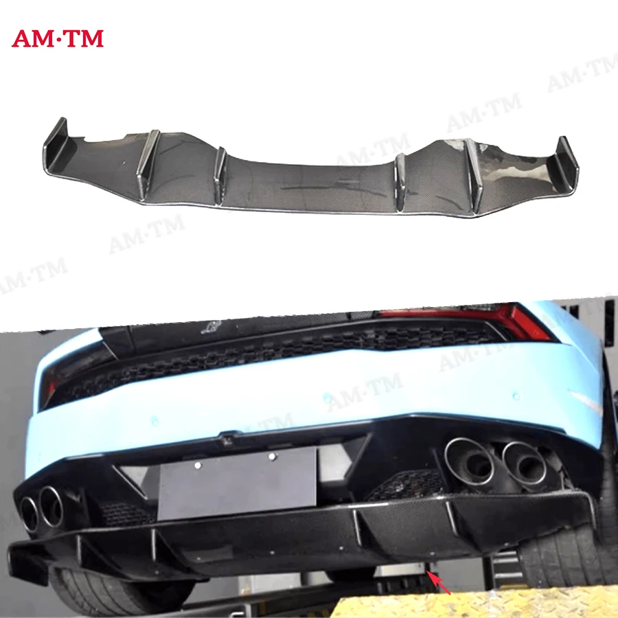 

Для Lamborghini LP580 LP610 Высокое качество углеродное волокно автомобильный задний бампер задняя губа диффузор задние боковые разветвители спойлер губа