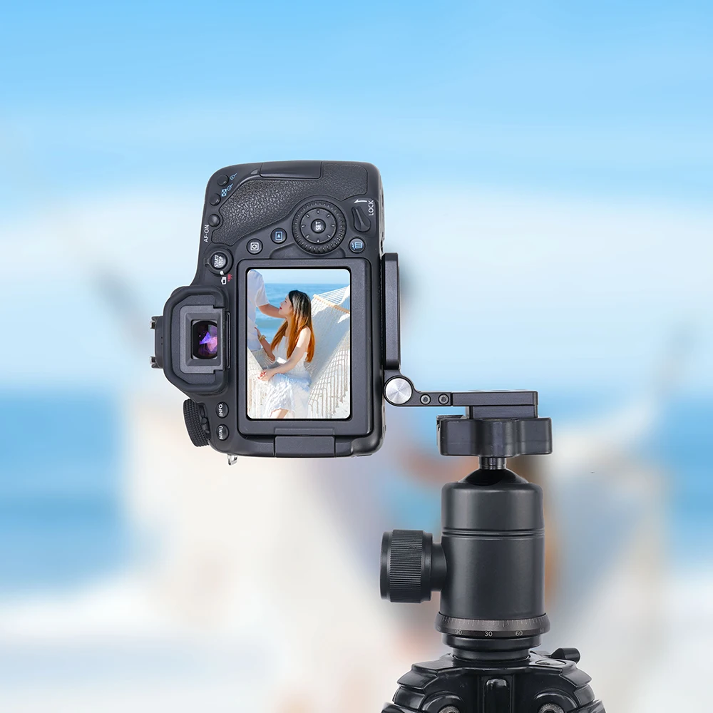 Складная L-образная пластина для камеры FOTGA, быстросъемная пластина, вертикальная плата, штатив, горизонтальный и вертикальный кронштейн, складной легкий кронштейн