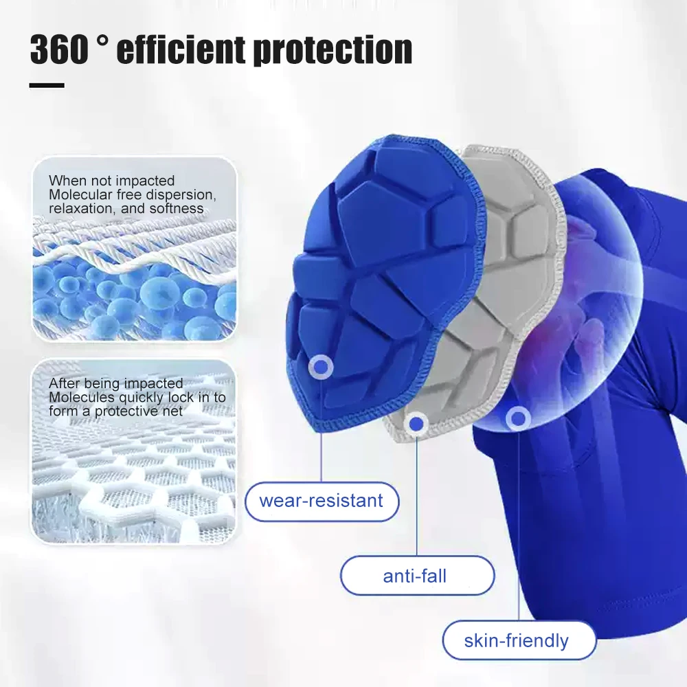 1 قطعة منصات الركبة المصارعة للأطفال الشباب الكبار ، كم ضغط الركبة لكرة السلة الكرة الطائرة كرة القدم ، منصات الركبة قصيرة الأكمام #1