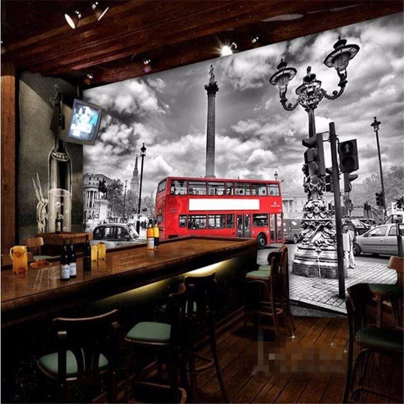 papel-de-parede-personalizado-mural-de-onibus-vermelho-continental-de-londres-foto-3d-sala-de-estar-sofa-tv-fundo-quarto-restaurante-decoracao