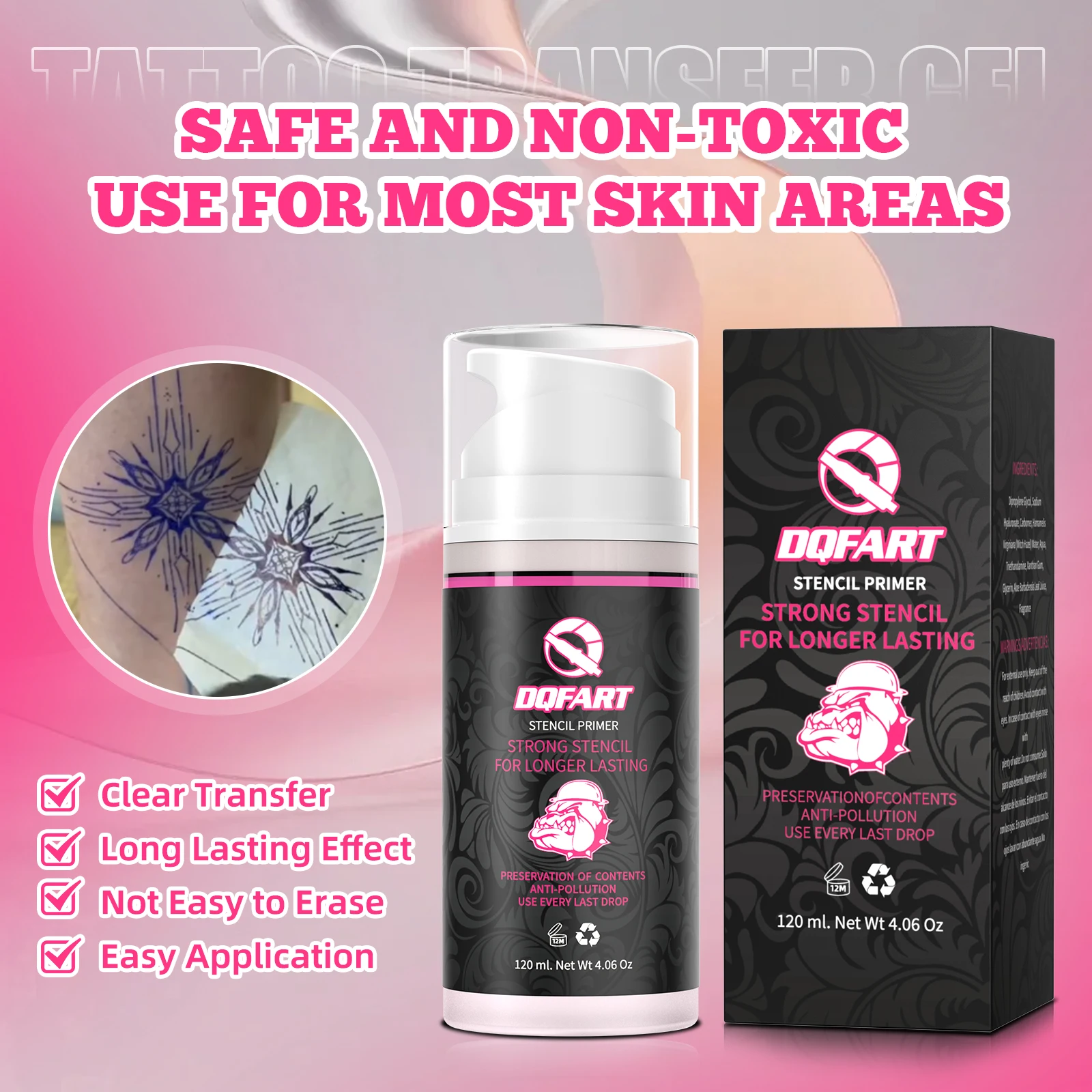 New 120ml/4.06Oz High Quality Tattoo Transfer Gel Professional Tattoo Stencil Gel Tattoo Supply Tattoo Accessories view 3