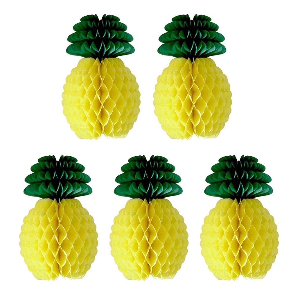 

8pcs Pineapple Decorations 20Cm Tropical Party Supplies Shower Birthday Pineapple Decor Luau Theme Paper Decor