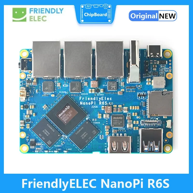 

NanoPi R6S RK3588S 8 ГБ DDR4 32 ГБ eMMc 2,5G eth ubuntu debian FriendlyWrt