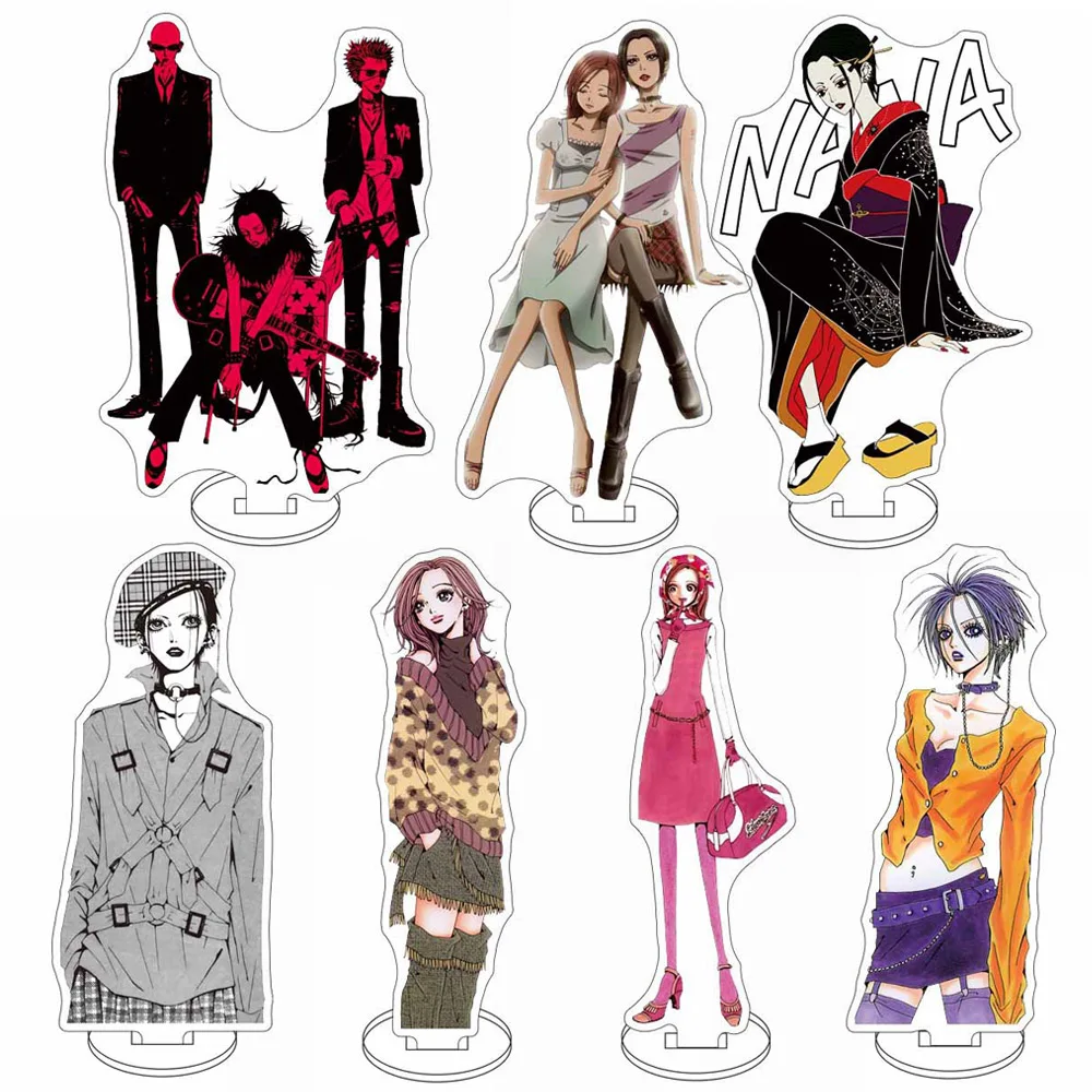 Soporte acrílico de Manga blanco y negro, figuras de dibujos animados Oosaki NANA Komatsu, colección de Anime de pie, adorno de exhibición de escritorio